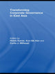 Book cover of: Transforming Corporate Governance in East Asia. By: Curtis Milhaupt