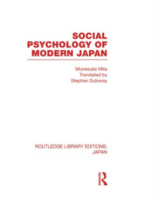 Book cover of: Social Psychology of Modern Japan. By: Munesuke Mita