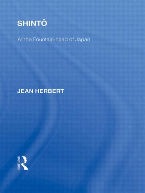 Book cover of: Shinto. By: Jean Herbert