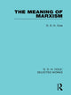 Book cover of: Meaning of Marxism. By: G. D. H. (George Douglas Howard) Cole