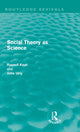 Book cover of: Social Theory as Science (Routledge Revivals). By: Russell Keat