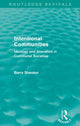 Book cover of: Intentional Communities (Routledge Revivals). By: Barry Shenker