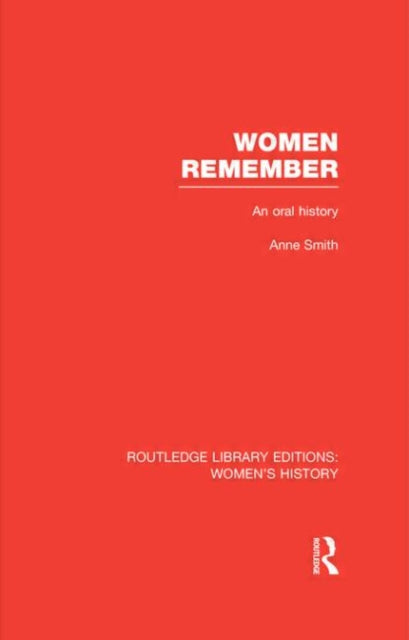 Book cover of: Women Remember. By: Anne Smith