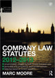 Book cover of: Company Law Statutes 2012-2013