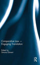 Book cover of: Comparative Law - Engaging Translation