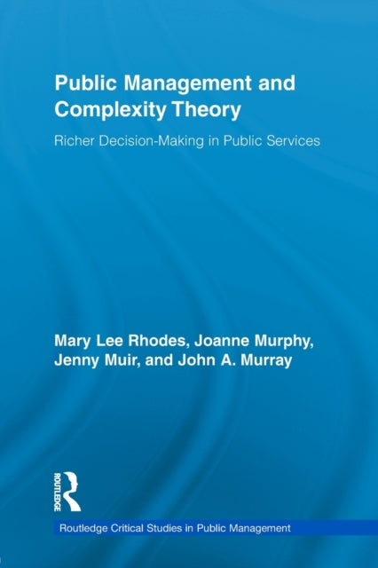 Book cover of: Public Management and Complexity Theory. By: Mary Lee Rhodes