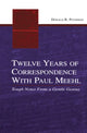 Book cover of: Twelve Years of Correspondence With Paul Meehl. By: Peterson, Donald R.