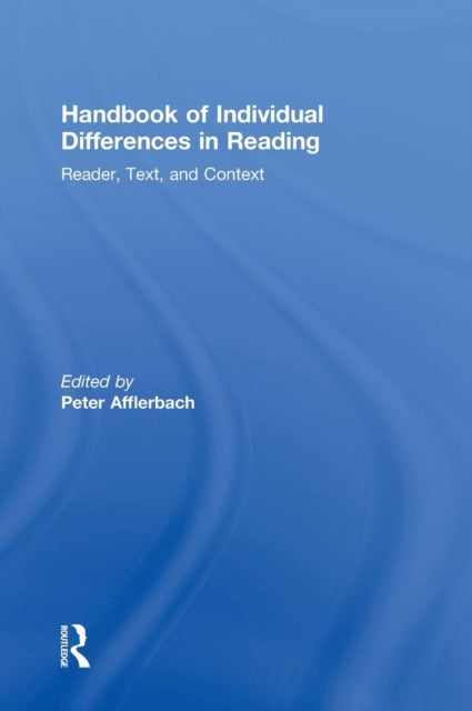 Book cover of: Handbook of Individual Differences in Reading