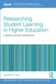 Book cover of: Researching Student Learning in Higher Education. By: Jennifer M. Case