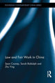 Book cover of: Law and Fair Work in China. By: Sean Cooney