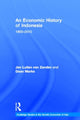 Book cover of: Economic History of Indonesia. By: J. L. van Zanden