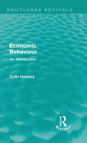 Economic Behaviour (Routledge Revivals)