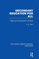 Book cover of: Secondary Education for All. By: H C Dent