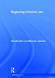 Book cover of: Beginning Criminal Law. By: Claudia Carr