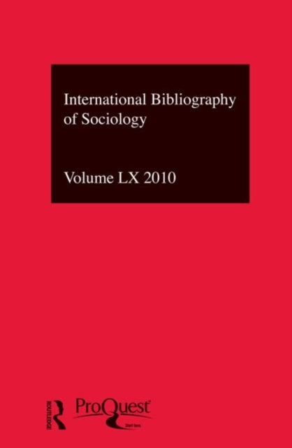 Book cover of: IBSS: Sociology: 2010 Vol.60. By: British Library of Political and Economic Science Staff