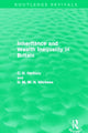 Book cover of: Inheritance and Wealth Inequality in Britain (Routledge Revivals). By: Colin Harbury