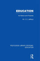 Book cover of: Education (RLE Edu K). By: M. Vc Jeffreys