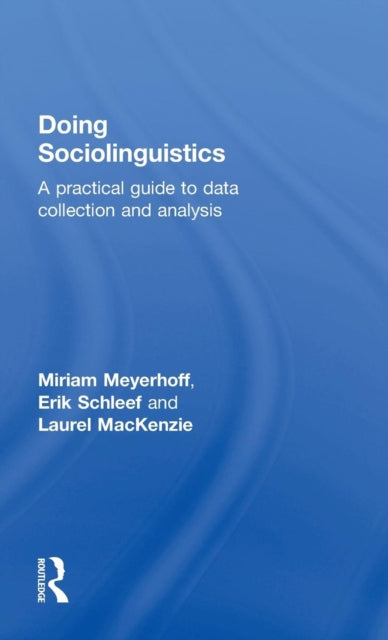 Book cover of: Doing Sociolinguistics. By: Miriam Meyerhoff