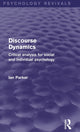 Book cover of: Discourse Dynamics. By: Ian Parker