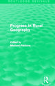 Book cover of: Progress in Rural Geography (Routledge Revivals). By: Michael Pacione