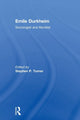 Book cover of: Emile Durkheim. By: Stephen Turner