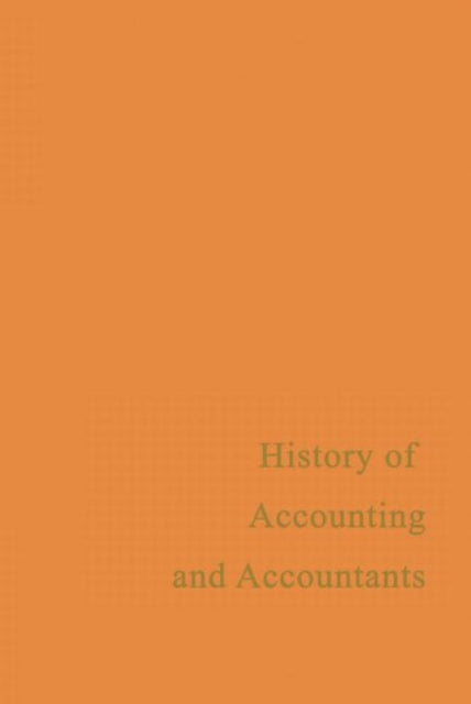 Book cover of: History of Accounting and Accountants. By: Richard Brown