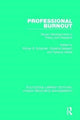 Book cover of: Professional Burnout. By: Wilmar B. Schaufeli