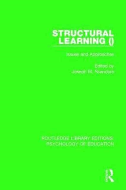 Book cover of: Structural Learning (Volume 2). By: Joseph M. Scandura