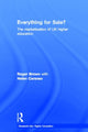 Book cover of: Everything for Sale? The Marketisation of UK Higher Education. By: Roger Brown