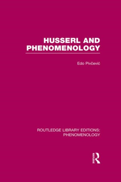 Book cover of: Routledge Library Editions: Phenomenology