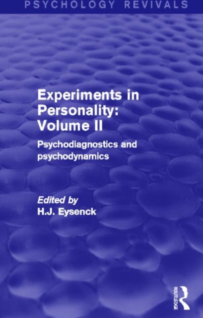 Book cover of: Experiments in Personality: Volume 2 (Psychology Revivals). By: Hans Jurgen Eysenck