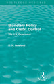 Book cover of: Monetary Policy and Credit Control (Routledge Revivals). By: David H. Gowland