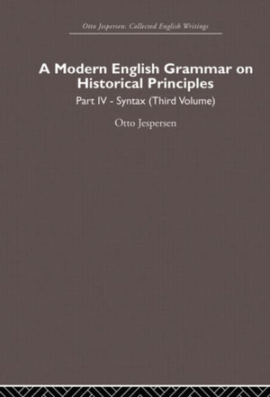 A Modern English Grammar on Historical Principles