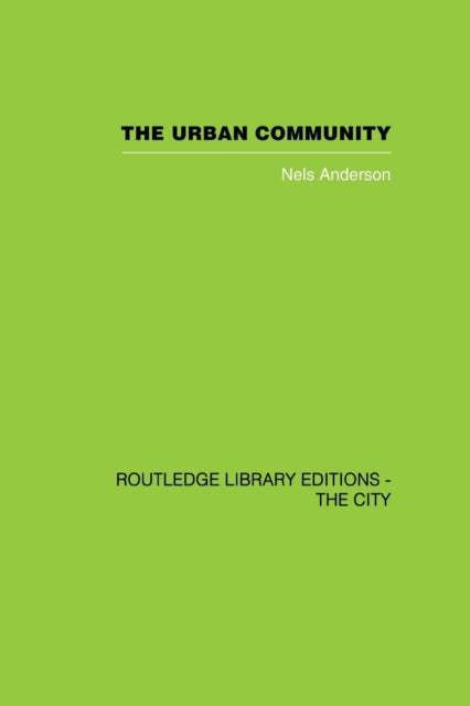 Book cover of: Urban Community. By: Nels Andersen