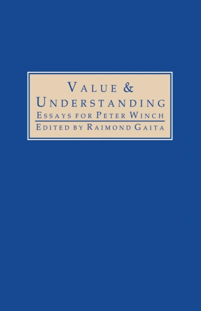 Book cover of: Value and Understanding. By: Raimond Gaita