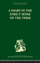 Book cover of: Diary in the Strictest Sense of the Term. By: Bronislaw Malinowski