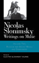 Book cover of: Nicolas Slonimsky: Writings on Music. By: Nicol Slonimsky