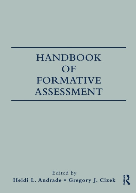 Book cover of: Handbook of Formative Assessment