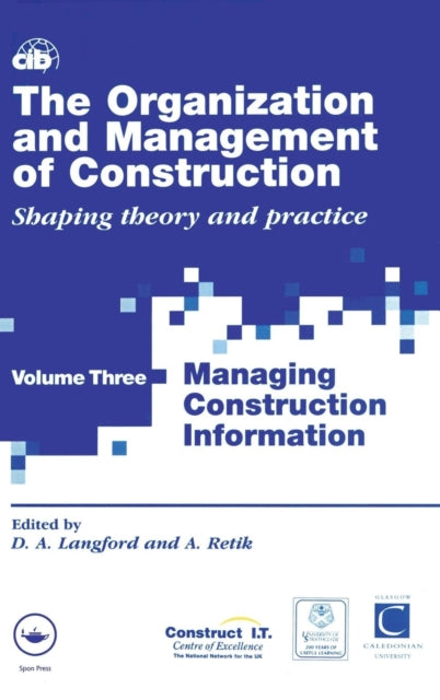 Book cover of: Organization and Management of Construction. By: Arkady Retik