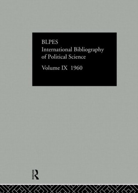 Book cover of: IBSS: Political Science: 1960 Volume 9. By: International C