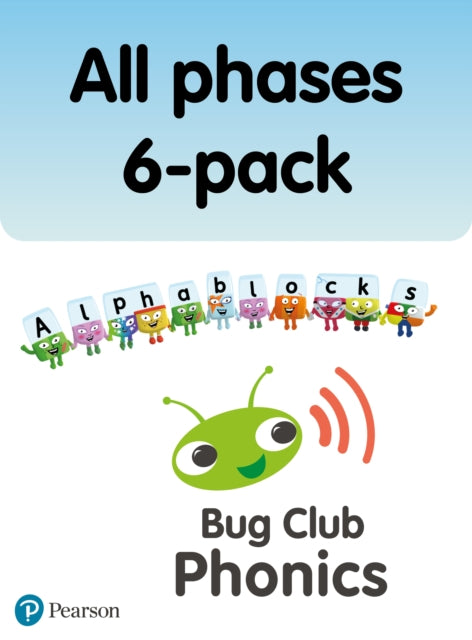 Book cover of: New Phonics Bug and Alphablocks All Phases 6-pack