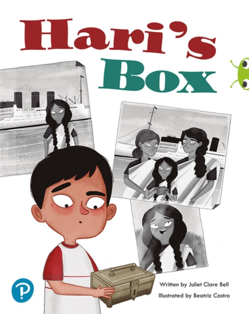 Book cover of: Bug Club Shared Reading: Hari's Box (Reception). By: Juliet Clare Bell
