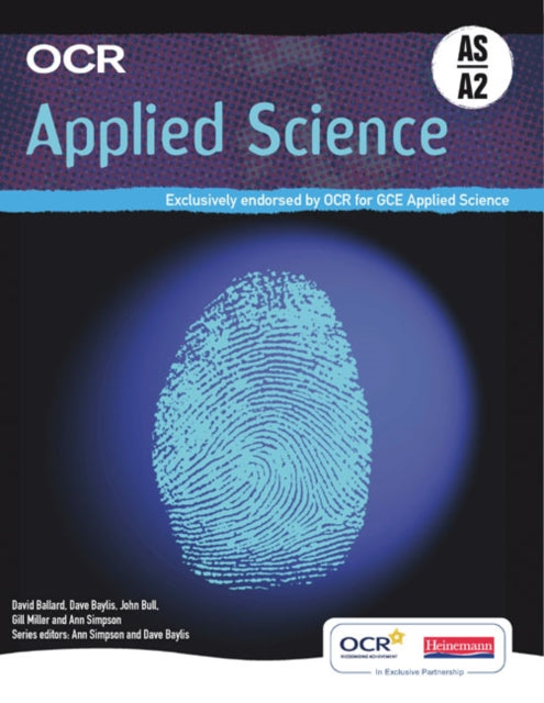 Book cover of: OCR Applied Science AS & A2 Student Book. By: David Ballard