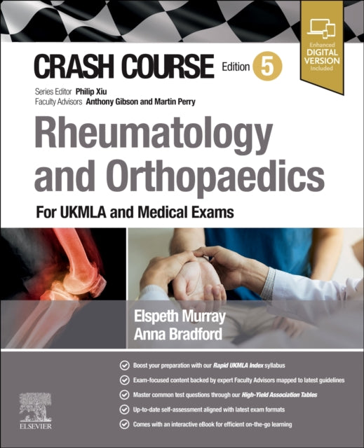 Book cover of: Crash Course Rheumatology and Orthopaedics. By: Anna Bradford
