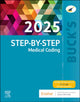 Book cover of: Buck's Step-by-Step Medical Coding, 2025 Edition. By: Elsevier Inc