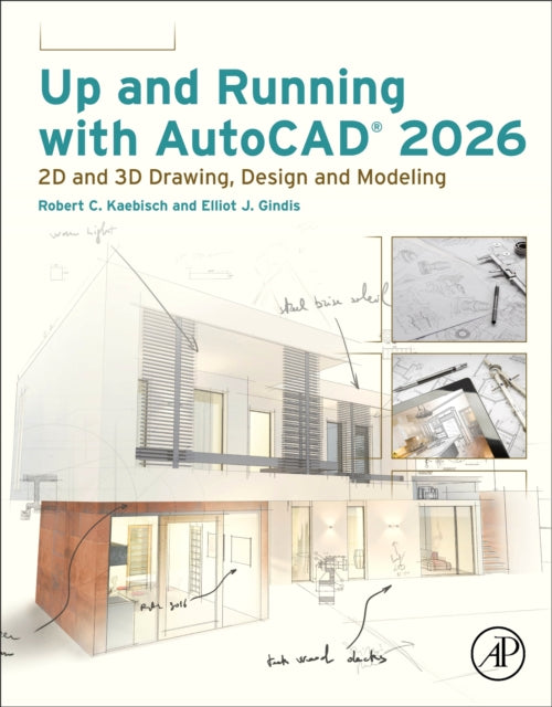 Book cover of: Up and Running with AutoCAD 2026. By: Robert C. Kaebisch