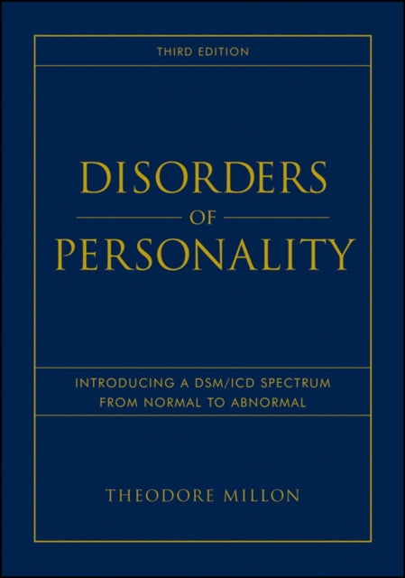 Book cover of: Disorders of Personality. By: Theodore Millon