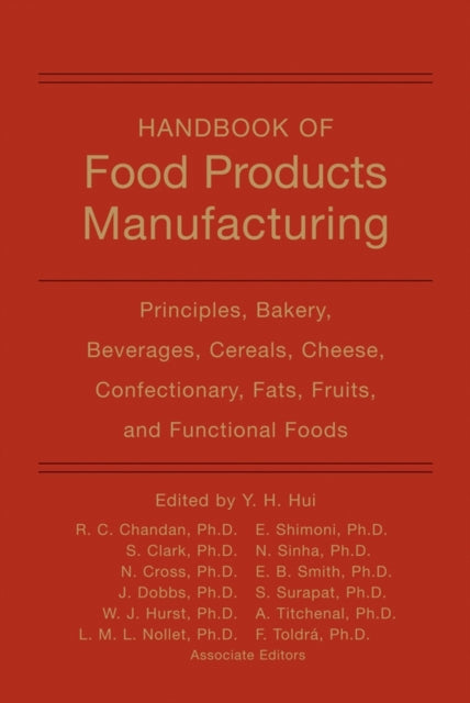Book cover of: Handbook of Food Products Manufacturing, Volume 1