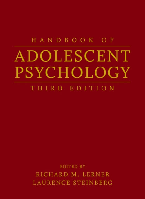 Book cover of: Handbook of Adolescent Psychology, 2 Volume Set