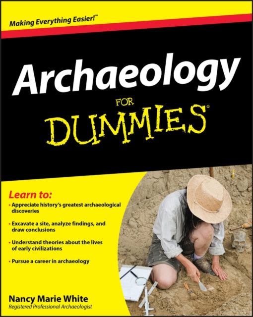 Book cover of: Archaeology For Dummies. By: Nancy Marie White